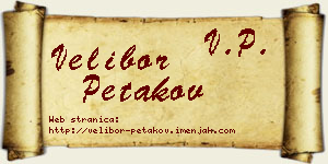 Velibor Petakov vizit kartica